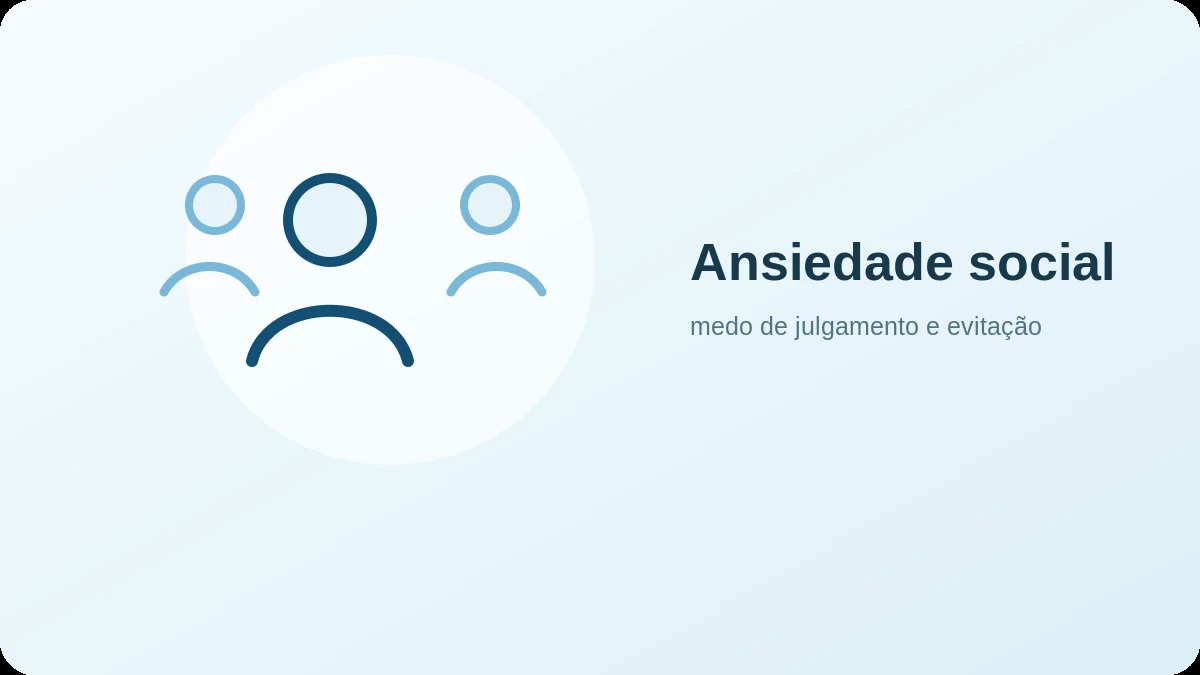 Imagem representativa de Ansiedade social: quando o medo do julgamento passa a limitar a vida